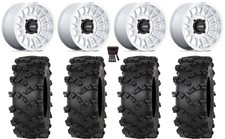 Kmc Impact 15 Wheels Machined 33 Outlaw Mt Tires Honda Pioneer 1000 Talon