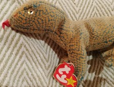 Ty Beanie Babies Scaly The Lizard Reptile 9th February 1999 Retired with Tags