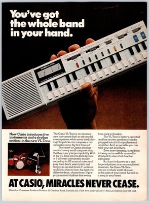 Купить vintage casio vl tone vl 1 electronic musical instrument
