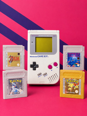 Nintendo Game Boy Classic Konsole mit Spiel Pokémon Mario Zelda Tetris Gameboy
