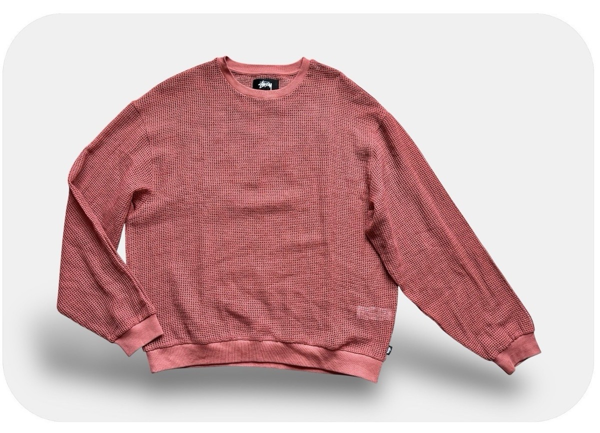 Stussy Pigment Dyed Loose Gauge Sweater in Brick Size M | eBay