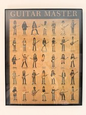 Guitar Master Masterpieces Poster Max Dalton 16x20 Art Print Rock Legend Icons