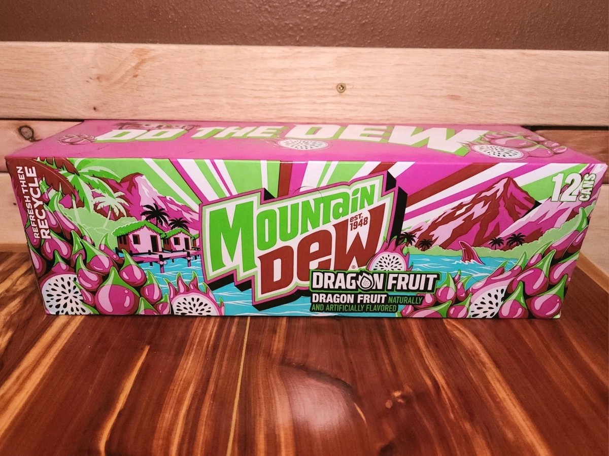 Mountain Dew Dragon Fruit Soda Pop 12 Pack of 12 fl oz Cans MTN | eBay