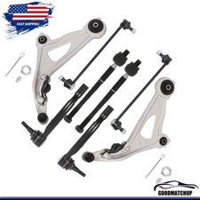 8pc Front Lower Control Arm Tie Rod End Sway Bar For Nissan Pathfinder 2013-2019 8pc Front Lower Control Arm Tie Rod End Sway Bar For Nissan Pathfinder 2013-2019