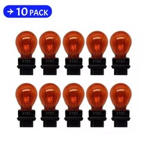 10pcs Bulk Lot Of 3157 Amber Turn Signal Parking Drl Light Bulbs
