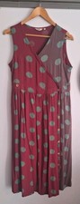 Dress Spotty Alternate Colours Vgc Fixed Wrapover Side Pockets Quirky Ch 34"W33"