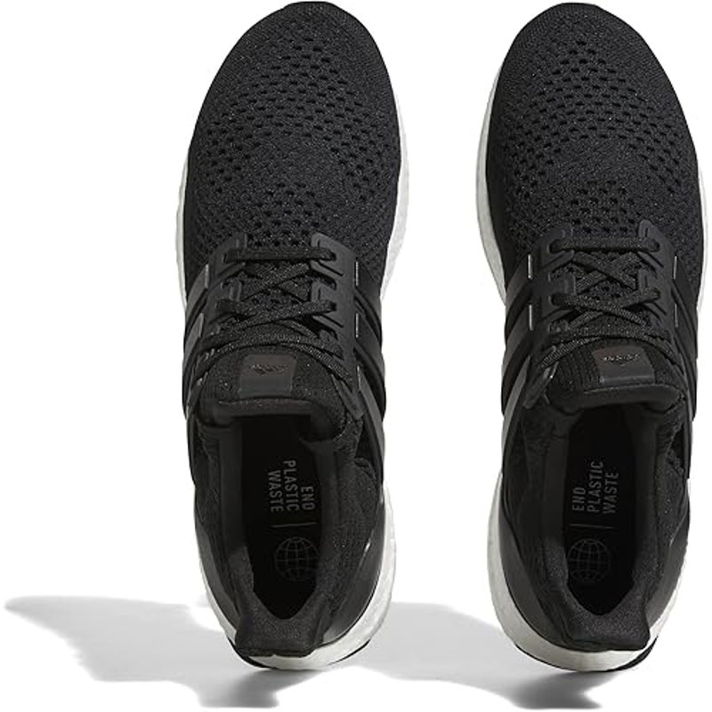 NWT adidas Men’s Ultraboost 1.0 Running Shoe Black/Black/Beam Green Size 8 thumbnail 4