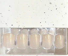 Red Aspen Press On Short Square Classy Glitter Glittering Gloria ✨