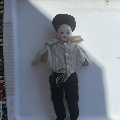 Antique Porcelain Bisque Boy Doll Sailor Unidentified 9 
