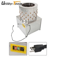 110V 60HZ Poultry De-Feather Stainless Steel Drum Chicken Plucker Machine