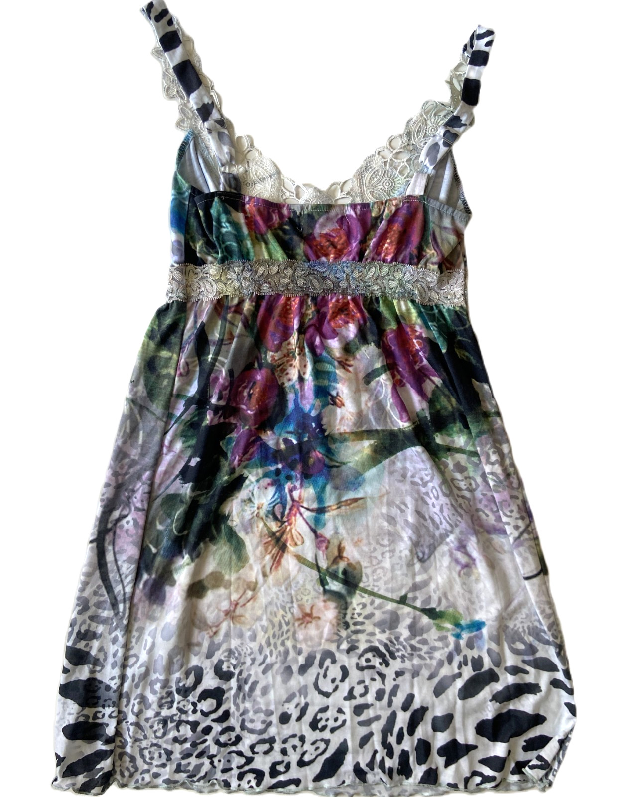 CLAIRE PETTIBONE XS Luxury Lingerie Floral Lace Slip Dress Chemise Nightgown NEW image 5