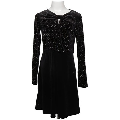 Zara, Kleid, Größe: 140, Schwarz/Mehrfarbig, Gepunktet, Samt, Mädchen #Iof