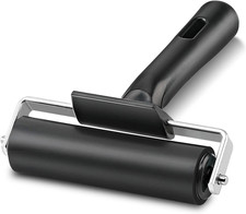 Rubber Roller, Ideal for Anti Skid Tape Construction Tools, 4-Inch, Black