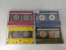 Lotto 4x SONY WHAT'S UP 46 COLORI DIVERSI musicassette vergini cassette tape