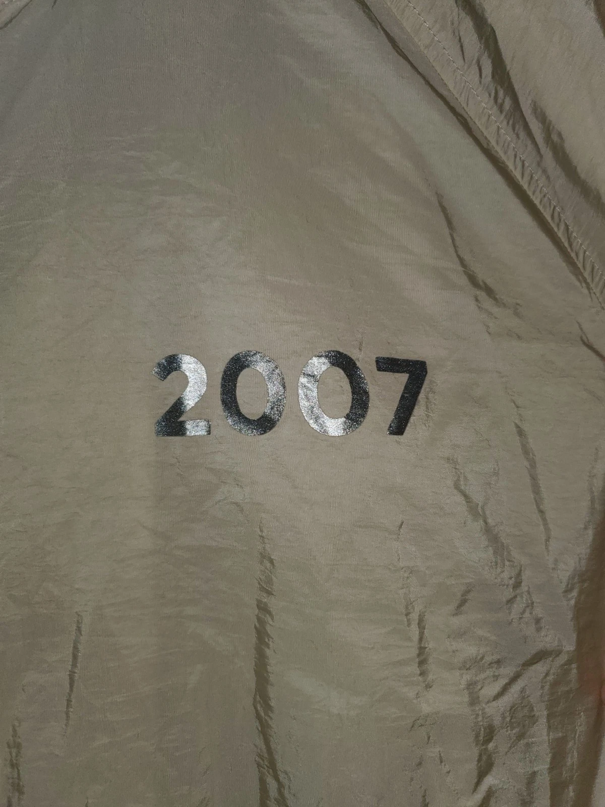 š„NWTš„Houston White Adult Mountain Print Bomber Jacket - Beige/Green 2XL - product detail image 3