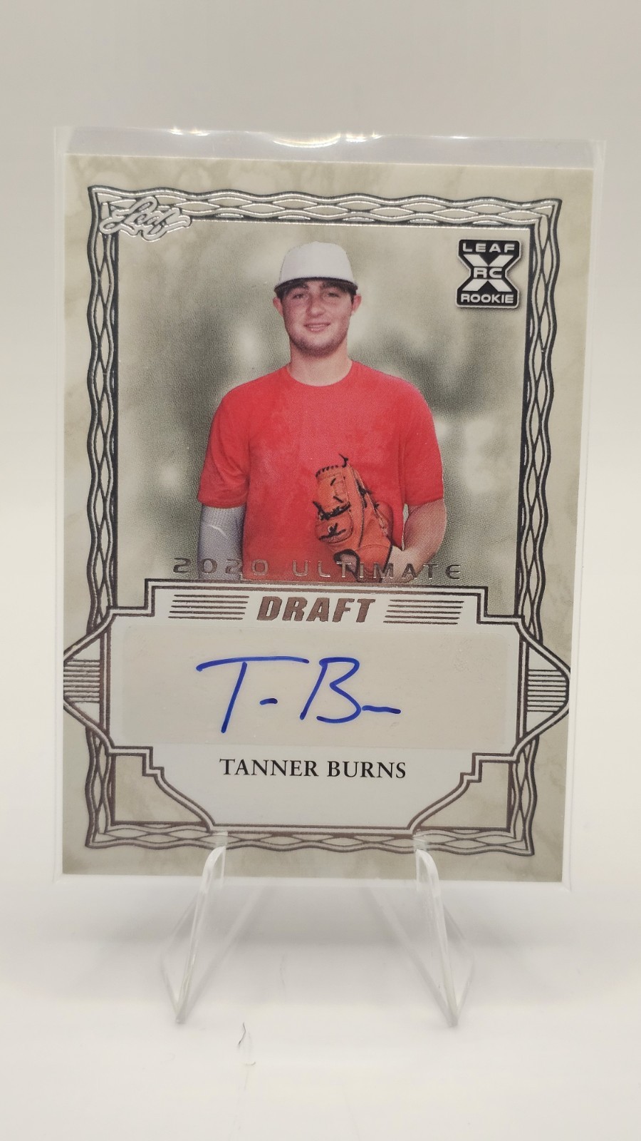 Tanner Burns #BA-TB1 2020 Leaf Draft Baseball Hobby Autographs