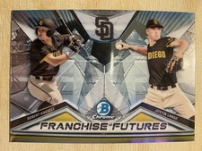2020 Bowman Chrome Franchise Futures #FF-RJ Robert Hassell & Justin Lange Padres