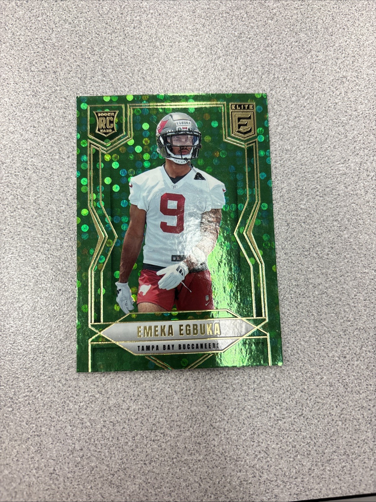 2025 Panini Donruss Elite - Rookies Emeka Egbuka #102 Green Disco (RC)