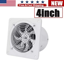 4"Exhaust Fan Ventilation Extractor Fan Wall-Mounted Square Blower Fast Ship #G1