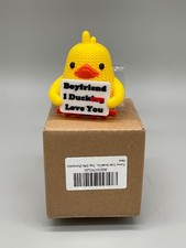 Rubber Duck Toy Novelty Yellow Boyfriend I Ducking Love You New