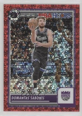 2023 Panini NBA Hoops Premium Stock Red Disco Prizm 111/149 Domantas Sabonis 8d2