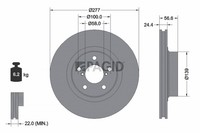 2X Pagid Bremsscheibe InnenbelüFtet Ø277Mm FüR Subaru Forester SG SF Outback
