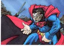 Superman Sketch Card By Trever Scott Cameron