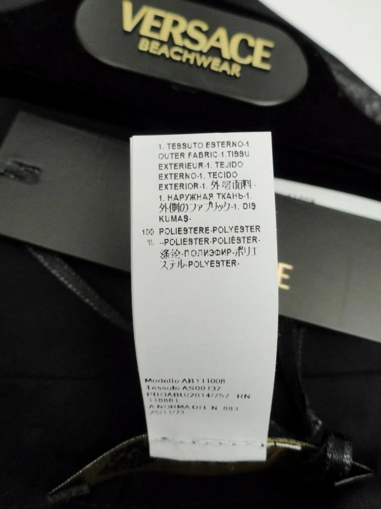 Versace Stud Medusa Coverup Beachwear UK6 8 US2 4 Gonna Abito Sarong Caftano Nuovo