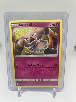 Snubbull 90/149 LP Sun & Moon English Pokemon Card TCG