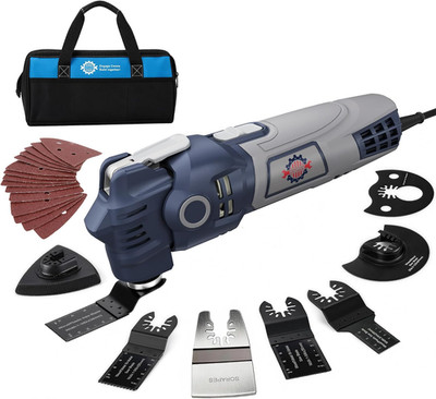 Oscillating Multi-Tool Kit, Low Vibration Design, 3.6A Oscillating Saw 430W