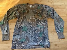 VTG 90s Tee Swing Advantage Camo Long Sleeve Shirt Small Made In USA Cotton/Poly