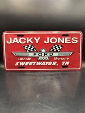 JACKY JONES Ford Lincoln Mercury Sweetwater, TN. Advertising License Plate