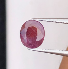 1.50 ct Natural Faceted Oval Cut Unheated Rub...