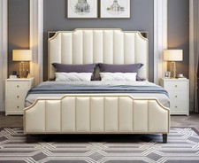 Bett Polster Design Luxus Doppel Hotel Betten Ehe 180x200cm Schlaf Zimmer Leder