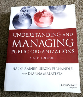 Understanding and Managing Public Organizations by Hal G. Rainey (English) Paper