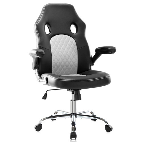 Gaming Chair Ergonomic Office Chair PU Leather Computer Chair High Back Desk ...