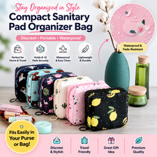 Sanitary Storage Bag Period Pad Holder Purse Pouch Towel Napkin Credit Card Coin