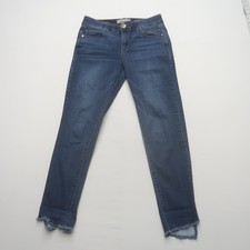 Democracy Ab Technology Skinny Jeans Size 4 Elastic Waist Stretch Dark Wash