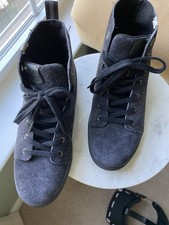 TOMS Travel TRVL LITE High Tops Sneakers - Womens Size 6 Black Suede Ships free 