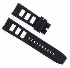 SILICONE RUBBER WATCH BAND STRAP FOR INVICTA SIGNATURE RUSSIAN DIVER 12963 BLACK