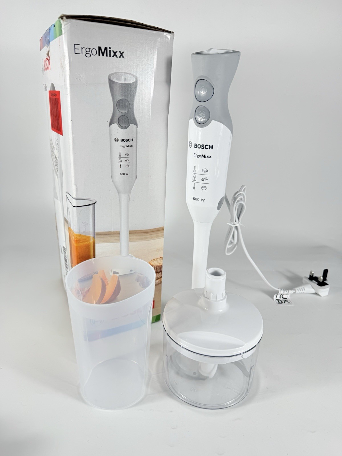 Bosch ErgoMixx MSM66020GB Hand Blender With Mini Chopper & Beaker 600W - White