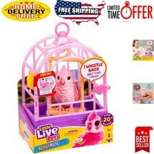 Engaging Talking Bird Toy  Cage - Rosie with 20 Sounds for Imaginative Play