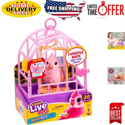 Engaging Talking Bird Toy & Cage - Rosie with 20+ Sounds for Imaginative Play