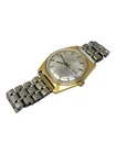 Vintage Timex Marlin Gold Tone Mechanical Men's Day Date Watch 27860-10677 Works