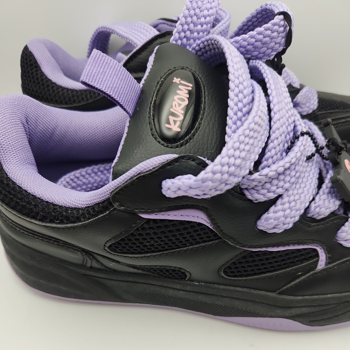 スケーター】Ec melodi 黒紫キャップ fti starteam BERSHKA Kuromi trainers size 7.5 shoes sneakers black Starfit