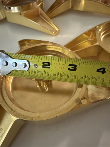 Rare NOS Gold Swept Knock Off Spinners Made In USA - Picture 10 of 11