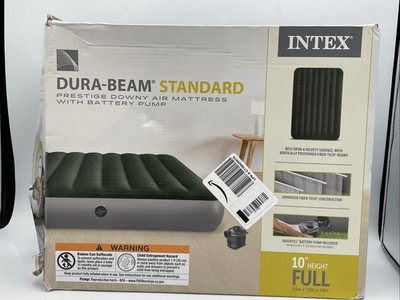 Intex Dura-Beam Standard Prestige Air Mattress 6 C-Cell Battery 64778E - Green