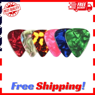 10 pcs Guitar Picks acoustic Electric Plectrums Celluloid Assorted Colors