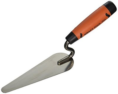 Kraft PL585PF Stainless Rounded Detail Trowel w/ProForm Handle, 6''