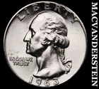 1963 Silver Washington Quarter - Choice Gem Brilliant Uncirculated  #J8150